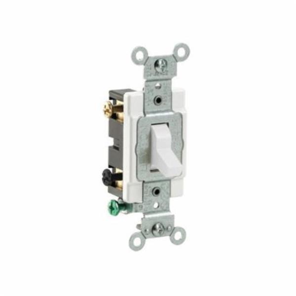 Leviton Toggle Switch 20A 120 277V 2P Tgl White CS220-2W